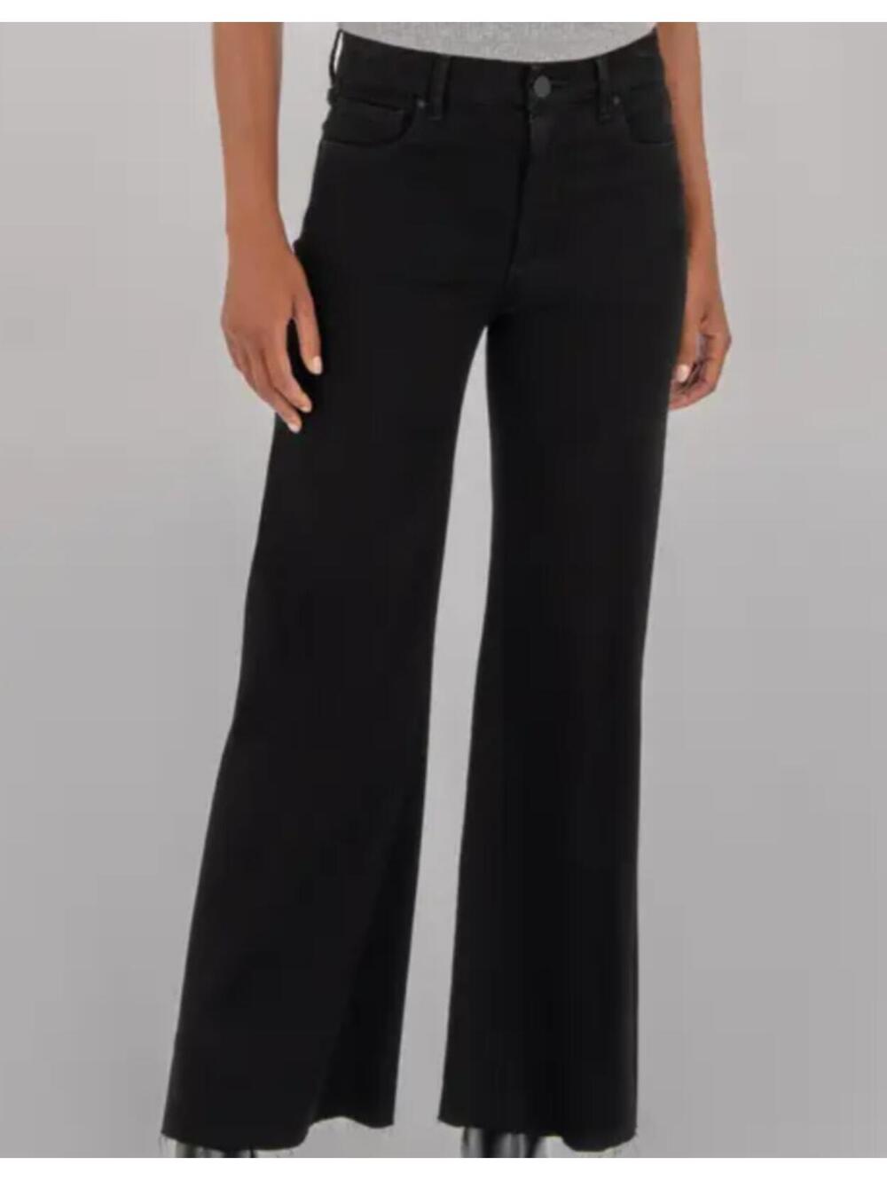 KUT FROM THE KLOTH black Kelsey ankle flare jeans sz 4